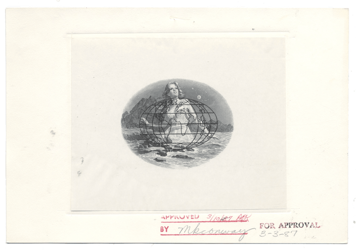 American Bank Note Company Vignette Card for ECOLAB