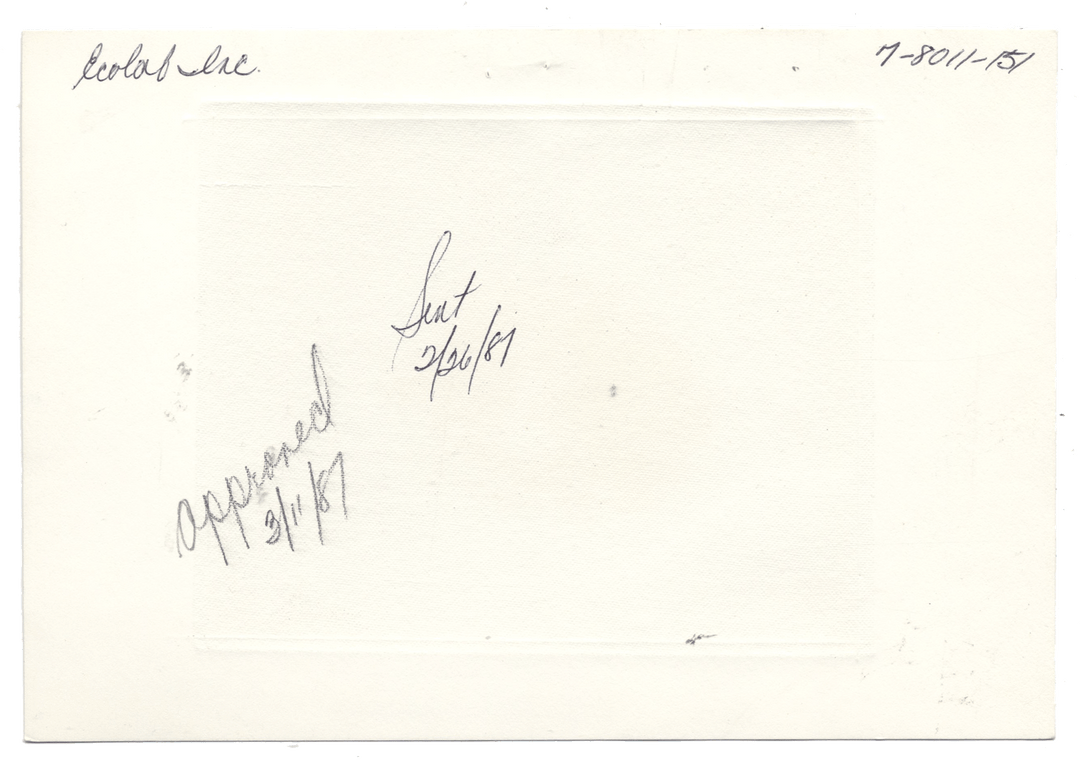 American Bank Note Company Vignette Card for ECOLAB