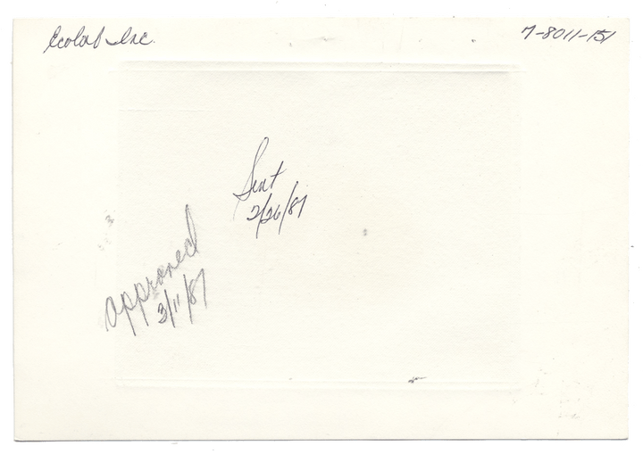 American Bank Note Company Vignette Card for ECOLAB