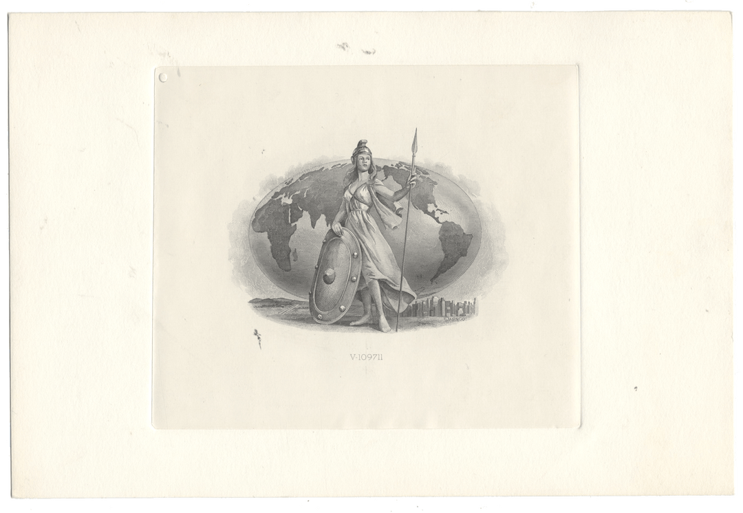 American Bank Note Company Vignette Card (Serial #V 109711)