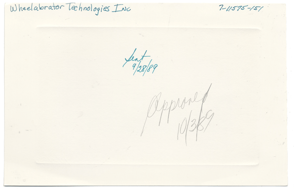 American Bank Note Company Vignette Card for WHEELABRATOR TECHNOLOGIES