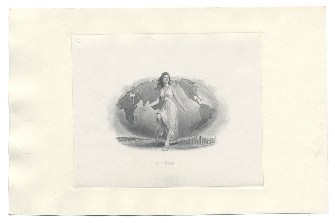 American Bank Note Company Vignette Card (Serial #V 112159)