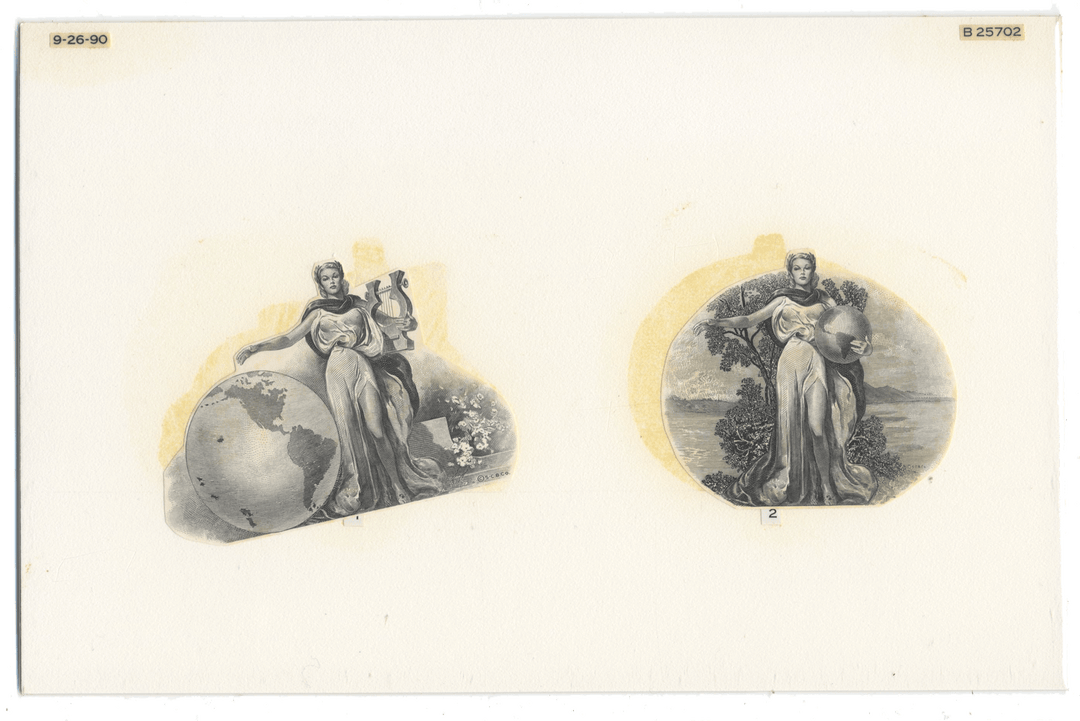 American Bank Note Company Vignette Card (Serial #B 25702)