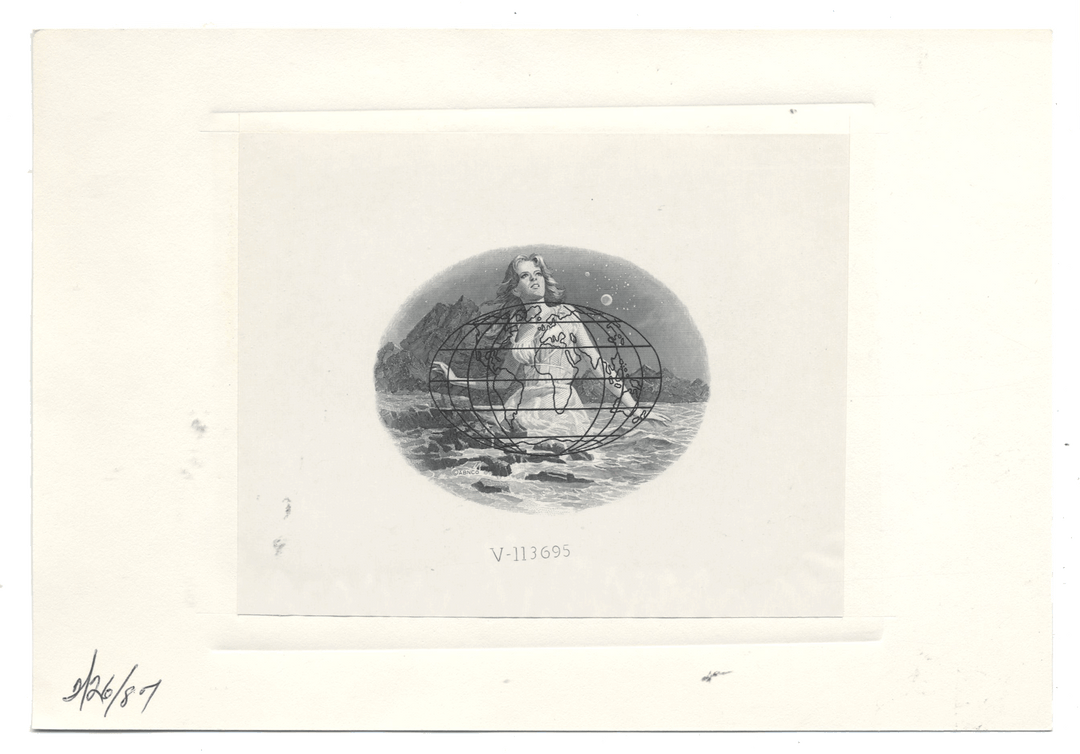 American Bank Note Company Vignette Card (Serial #V 113695)