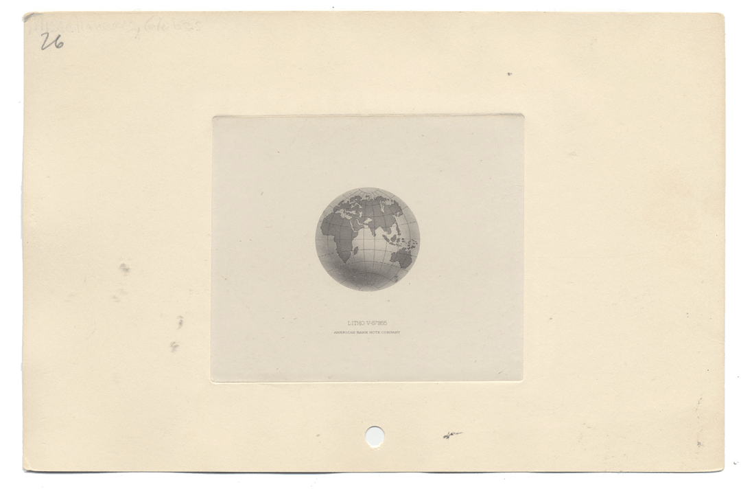 American Bank Note Company Vignette Card (Serial #V 67855)