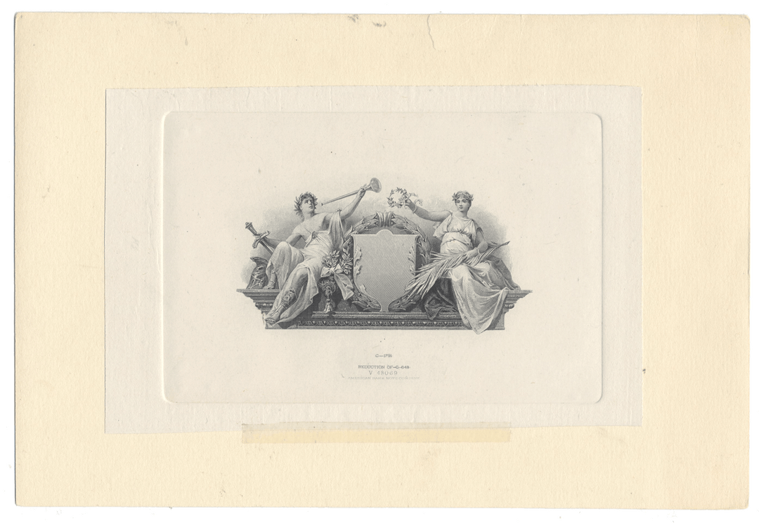 American Bank Note Company Vignette Card (Serial #V 48069)
