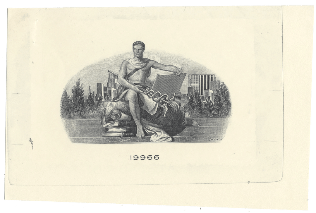 American Bank Note Company Vignette Die (Serial # 19966)