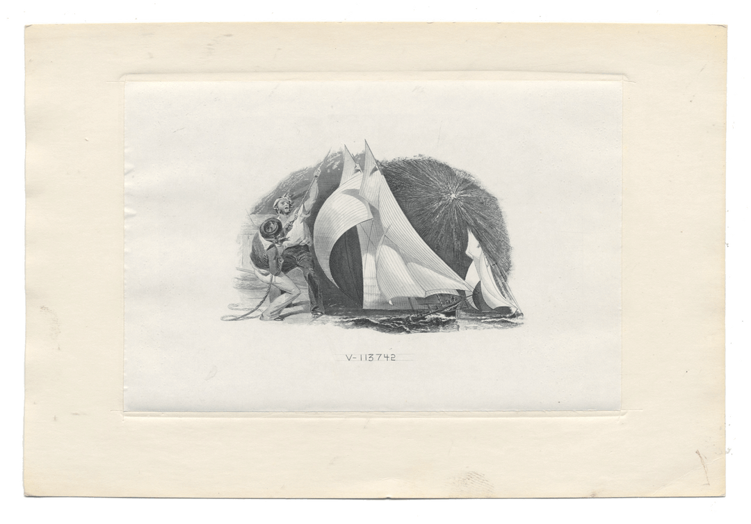 American Bank Note Company Vignette Card (Serial #V 113742)