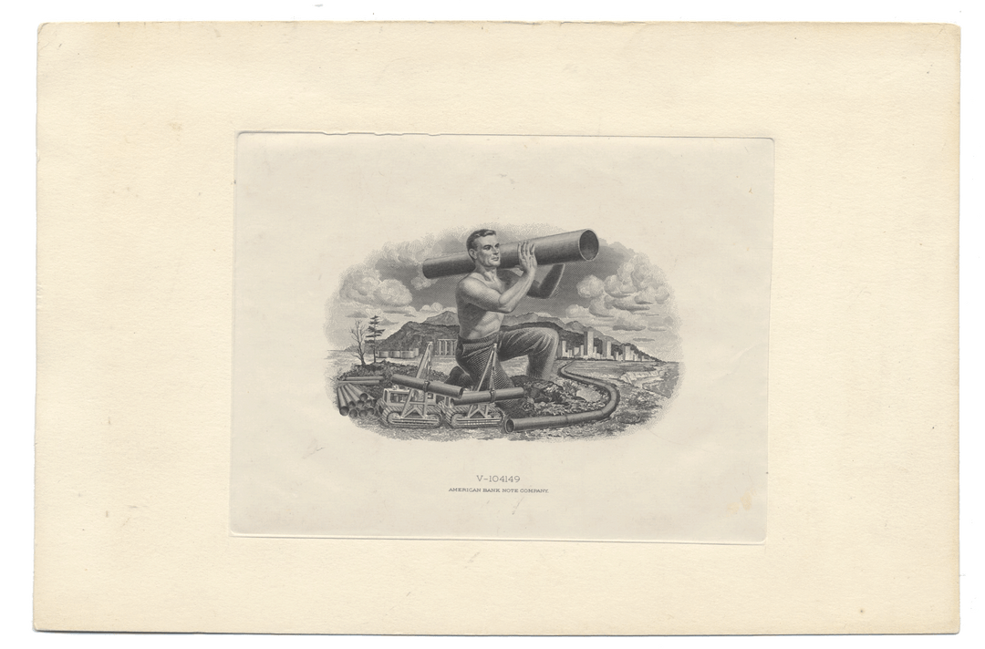 American Bank Note Company Vignette Card (Serial #V 104149)