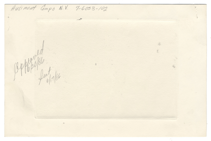 American Bank Note Company Vignette Card for AUSIMONT COMPO NV