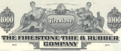 Firestone Tire & Rubber Company Bond Certificate