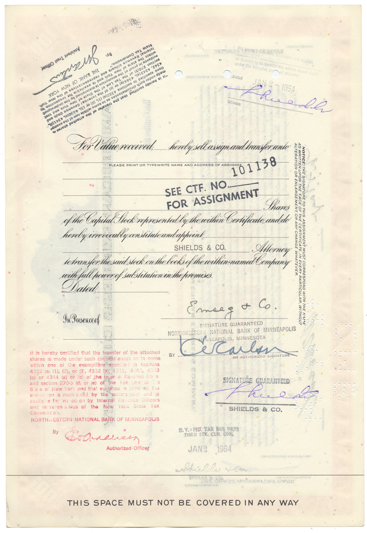 American Express Company Stock Certificate