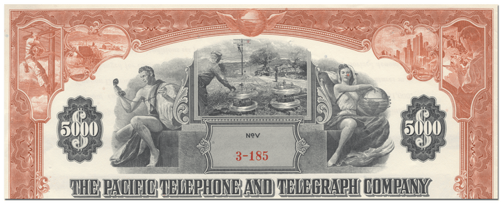 Pacific Telephone and Telegraph Company Bond Certificate