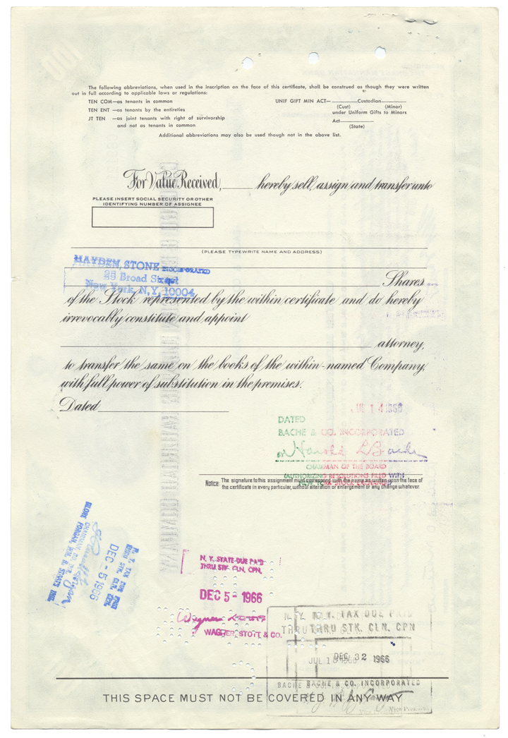 Chicago and Eastern Illinois Railroad Company Stock Certificate