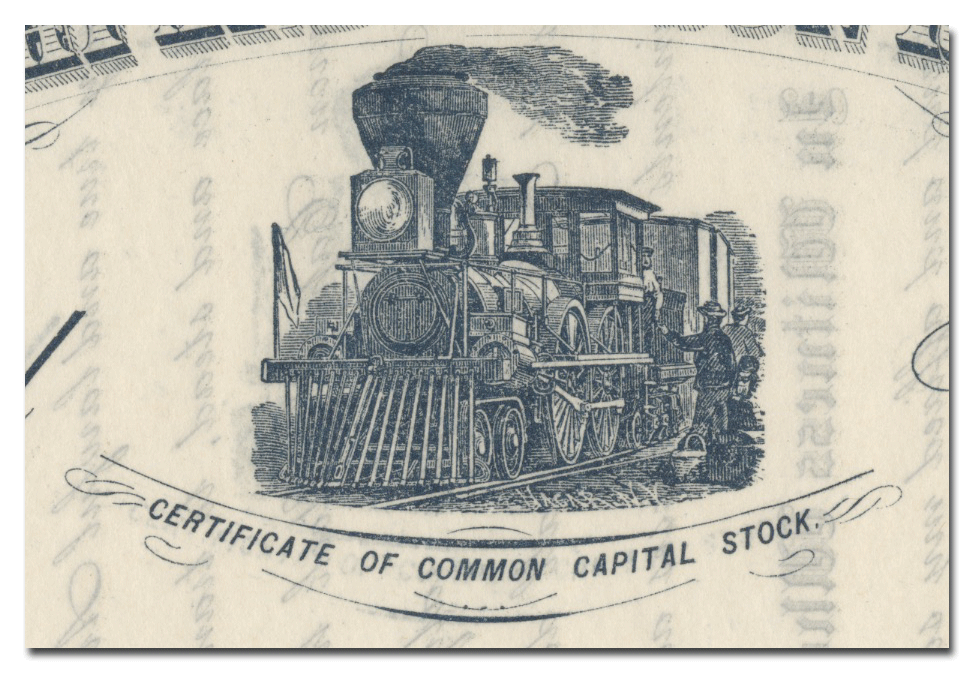 Delhi and Hudson River Railroad Company Stock Certificate