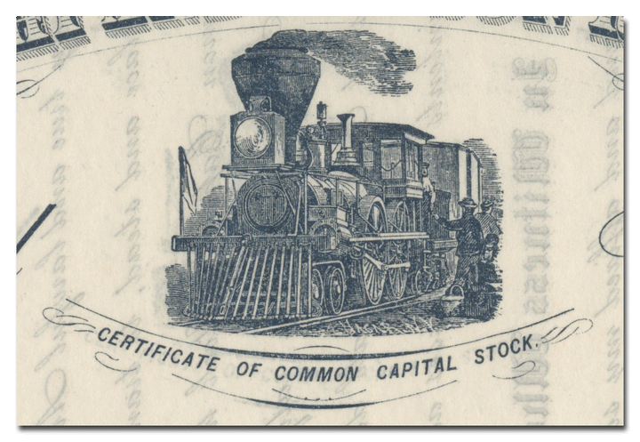 Delhi and Hudson River Railroad Company Stock Certificate