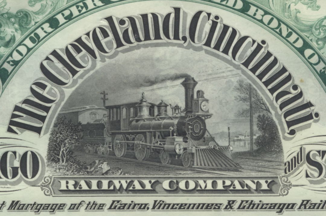 Cleveland, Cincinnati, Chicago and St. Louis Railway Company Bond Certificate