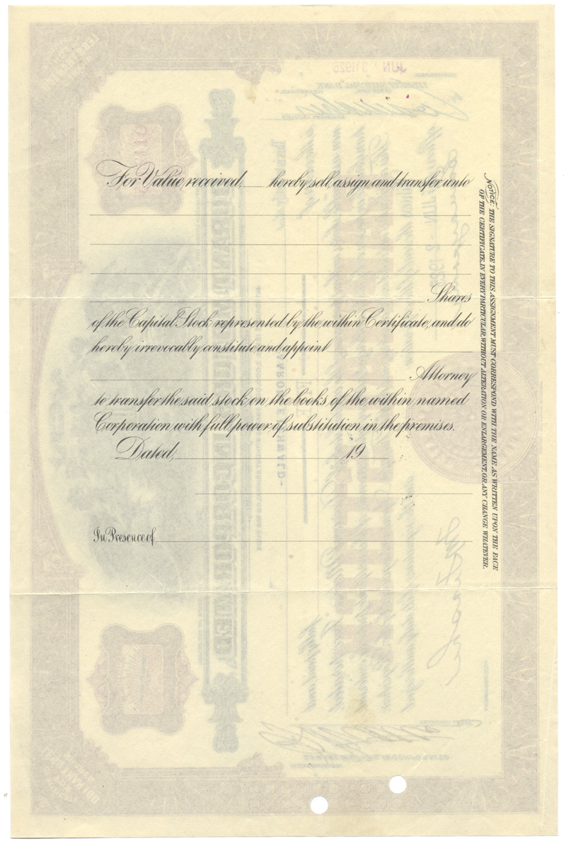 Durant Motors, Incorporated Stock Certificate