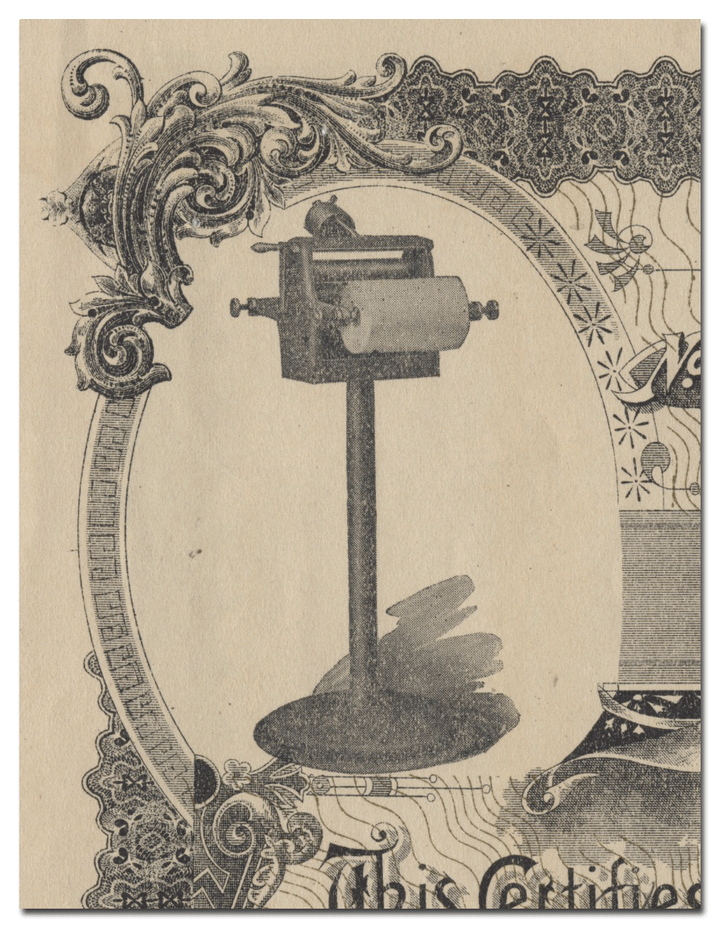 Standard Ribbon Machine Co. Stock Certificate