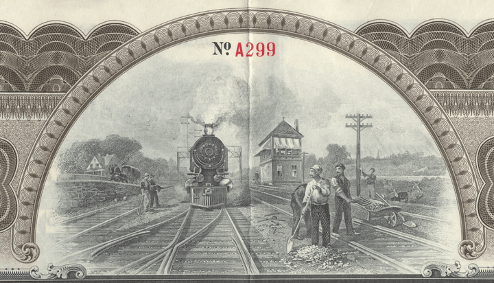 Lehigh Valley Railroad Company Bond Certificate