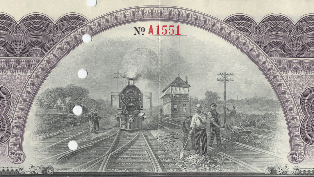 Lehigh Valley Railroad Company Bond Certificate