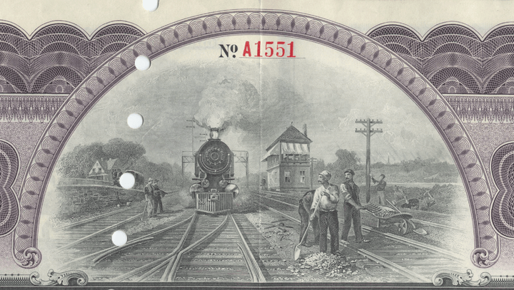 Lehigh Valley Railroad Company Bond Certificate