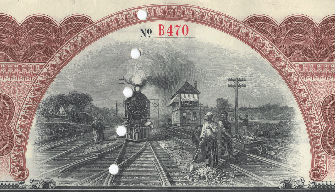 Lehigh Valley Railroad Company Bond Certificate