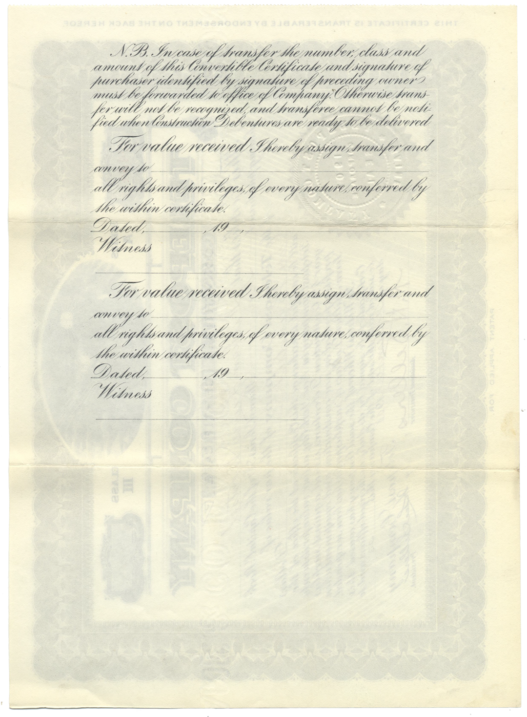 Telepost Company Stock Certificate