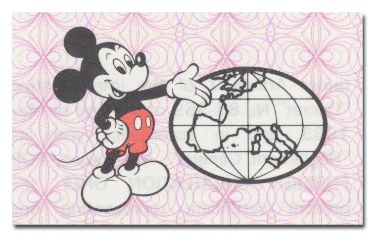 Euro Disneyland Stock Certificate