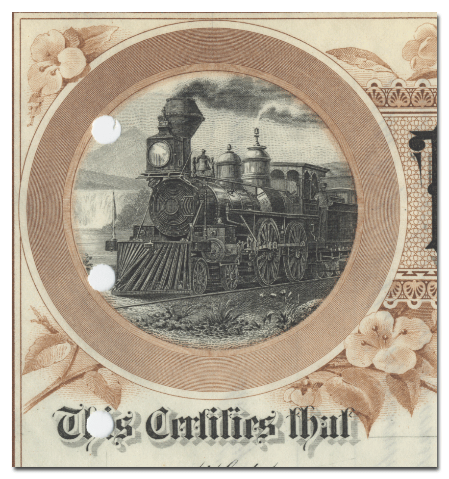 Toledo and Ohio Central Railway Company Stock Certificate