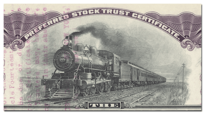 Cincinnati, Indianapolis & Western Railroad Company Stock Certificate