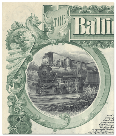 Baltimore and Ohio Railroad Company Bond Certificate
