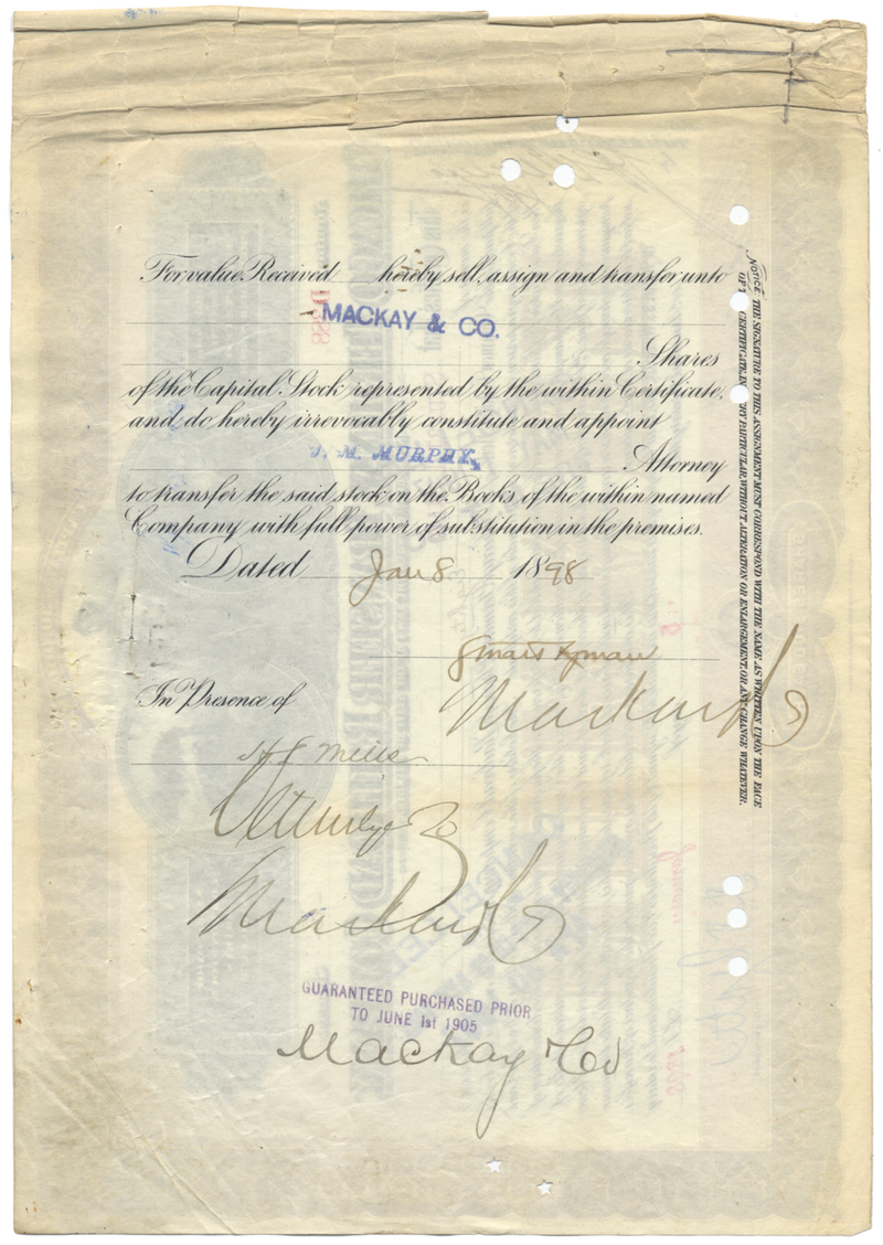 Chicago Terminal Transfer Railroad Company Stock Certificate
