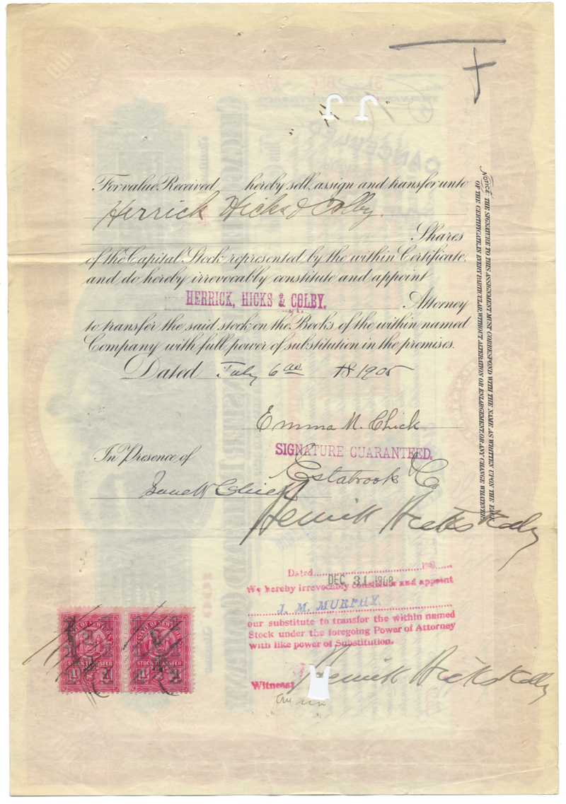 Chicago Terminal Transfer Railroad Company Stock Certificate
