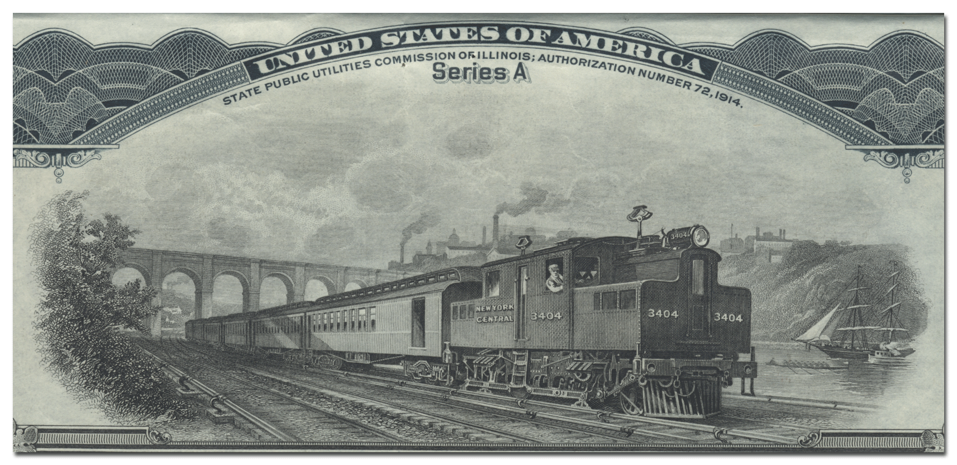 New York Central Railroad Company Bond Certificate
