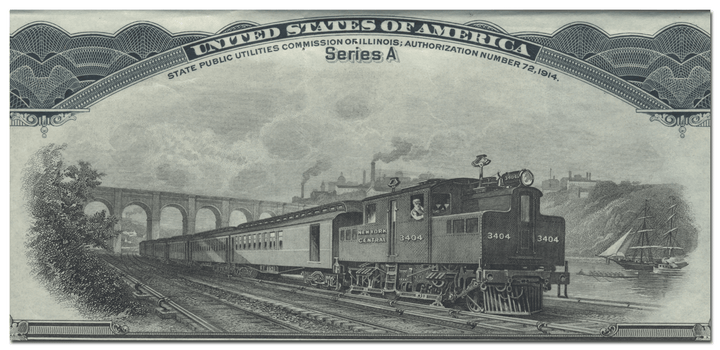 New York Central Railroad Company Bond Certificate