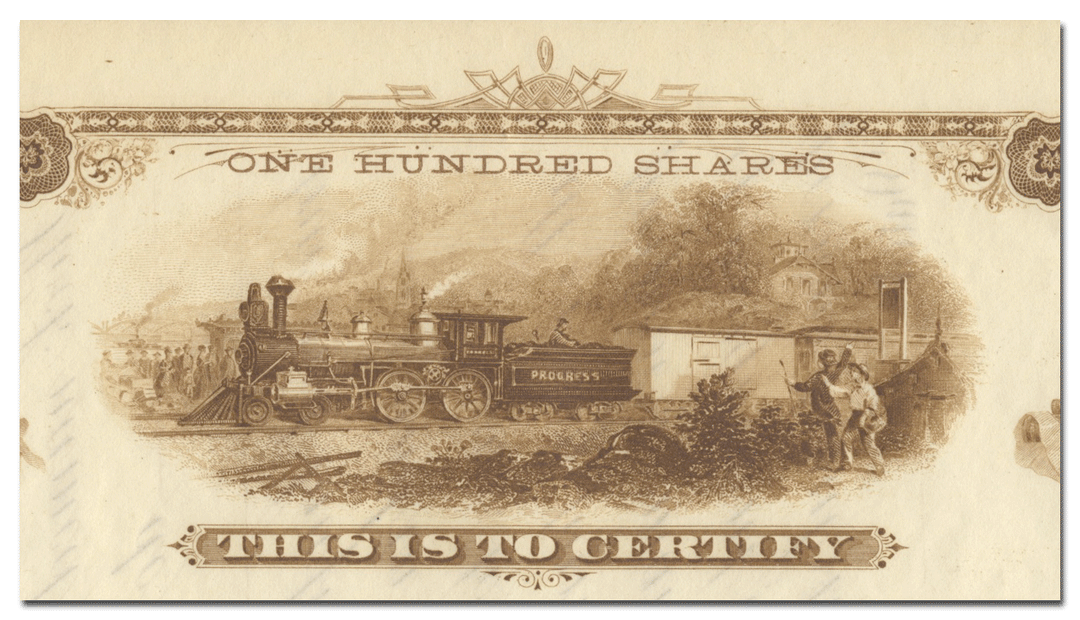 Chicago and Eastern Illinois Railroad Company Stock Certificate