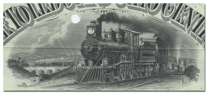 Toledo and Ohio Central Railway Company Bond Certificate