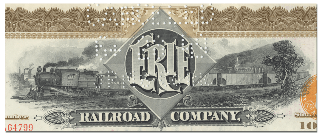 Erie Railroad Company Stock Certificate