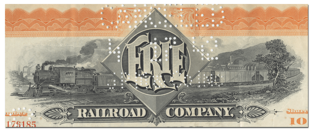 Erie Railroad Company Stock Certificate