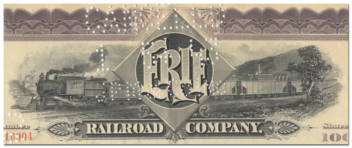 Erie Railroad Company Stock Certificate