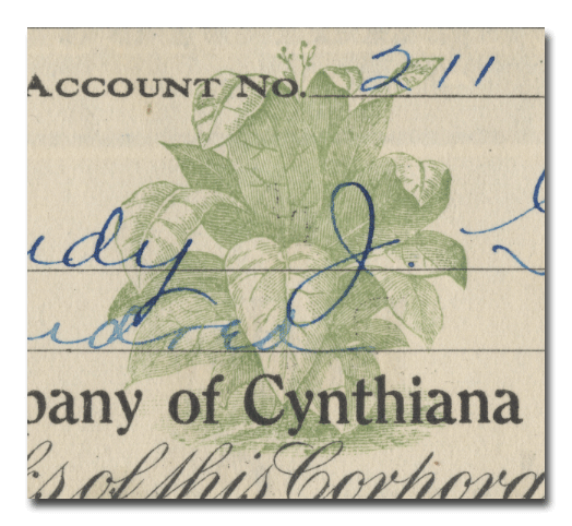 Burley Tobacco Company of Cynthiana Stock Certificate