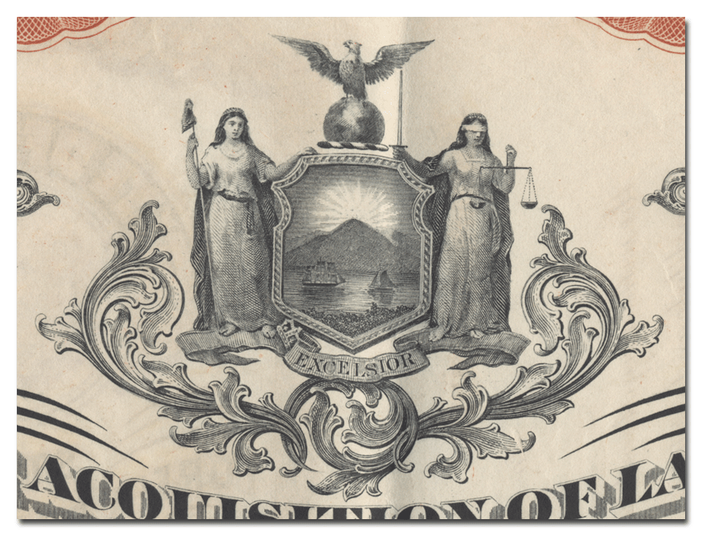 State of New York Bond Certificate for the State Forest Preserve Park