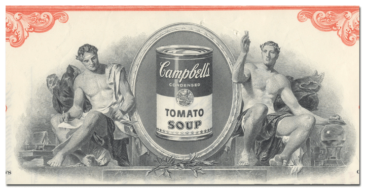 Campbell Soup Company Stock Certificate