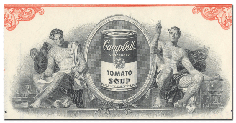 Campbell Soup Company Stock Certificate