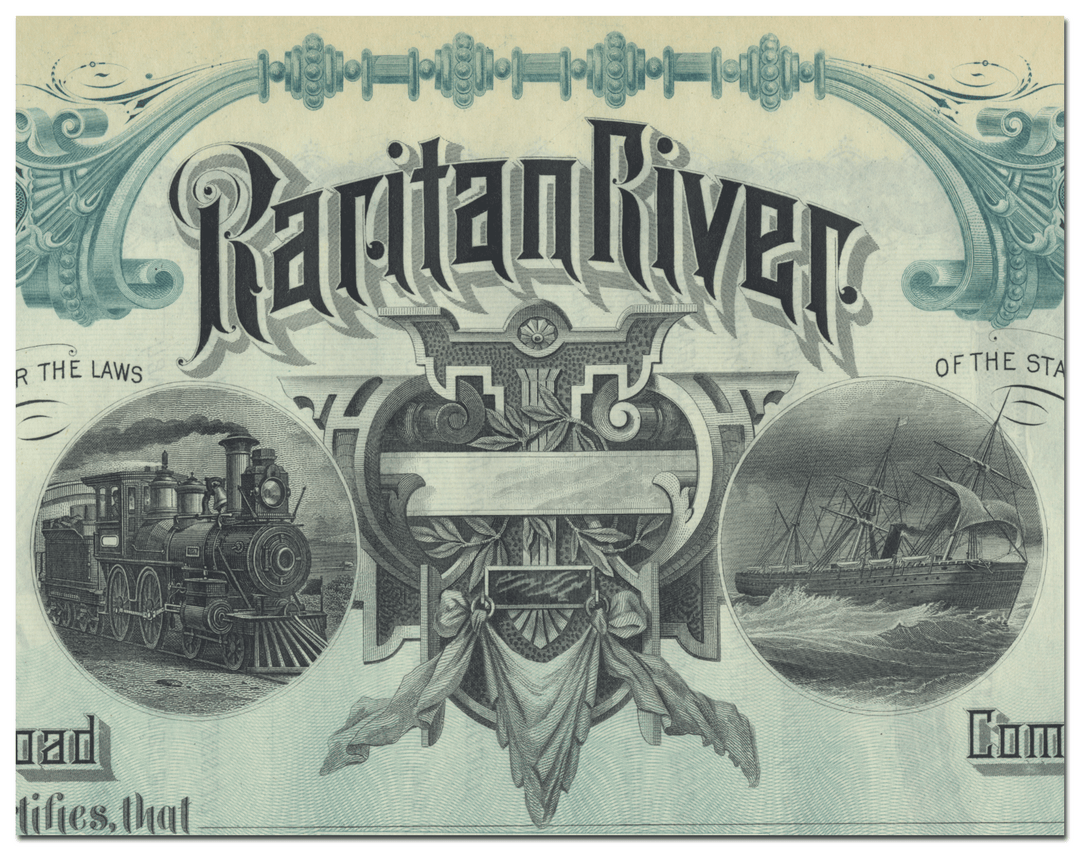 Raritan River Railroad Company Stock Certificate