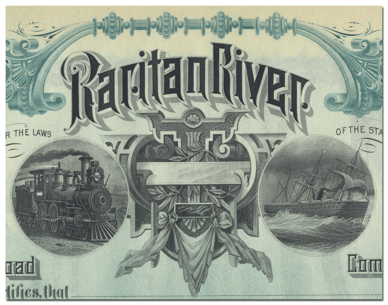 Raritan River Railroad Company Stock Certificate