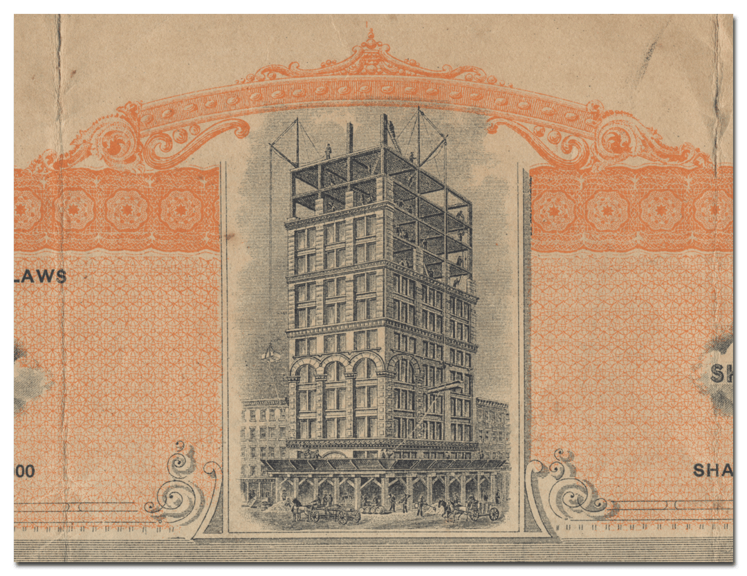 Hudson Brick and Cement Company Stock Certificate