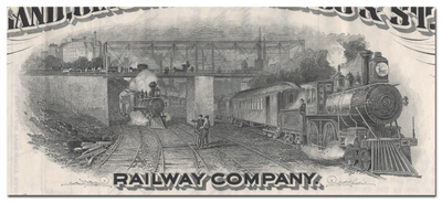 Cleveland, Cincinnati, Chicago & St. Louis Railway Company Stock Certificate