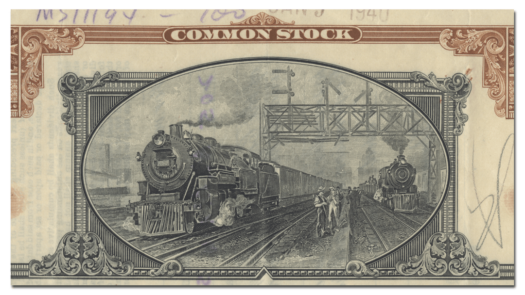 Gulf, Mobile and Northern Railroad Company Stock Certificate